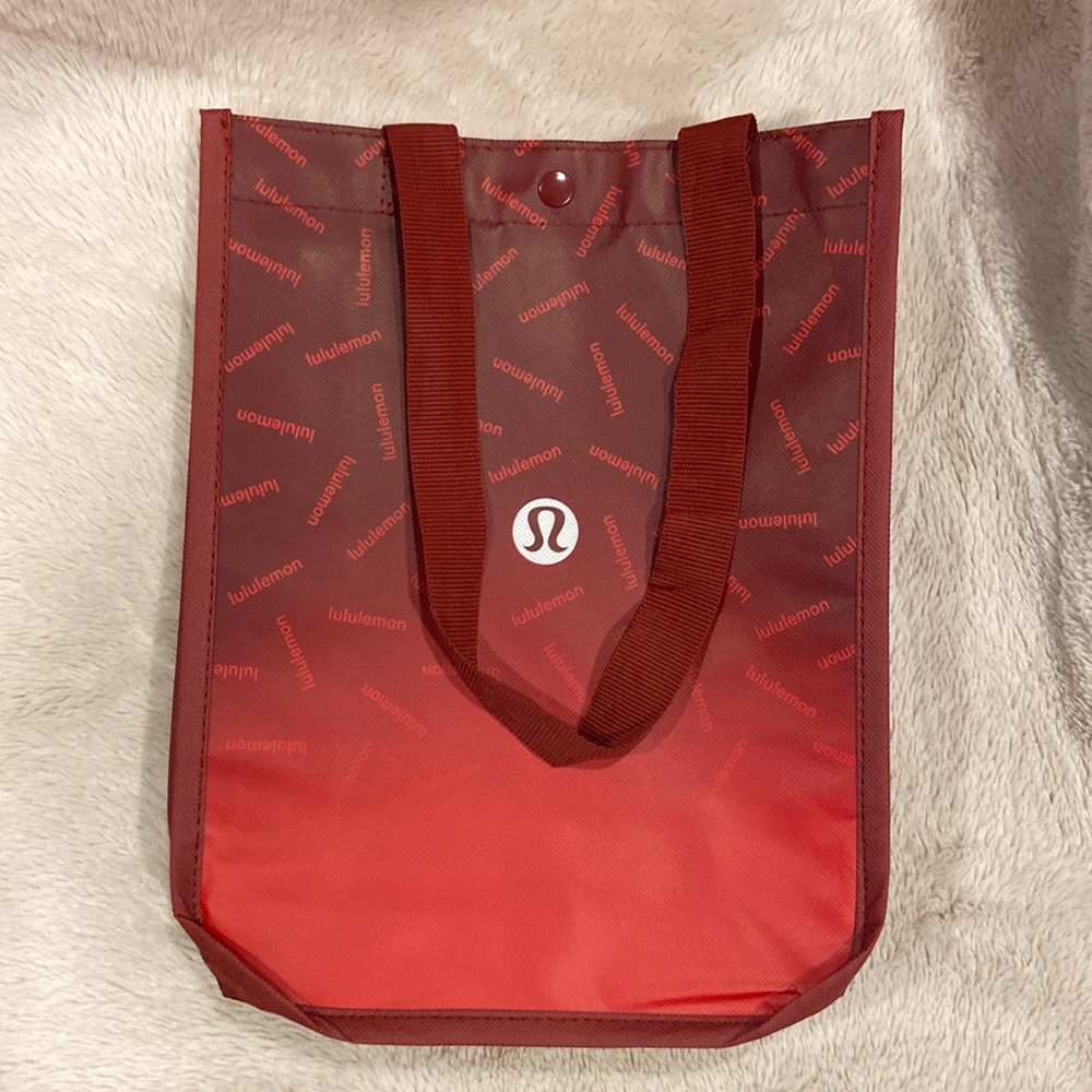 ❤️2 listings /$12❤️ NEW LULULEMON Red Reusable Small Tote Bag